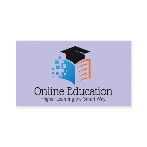 Graduation Hat Open Book Online Logo