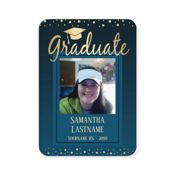 Graduation Keepsake Guest Card One Photo