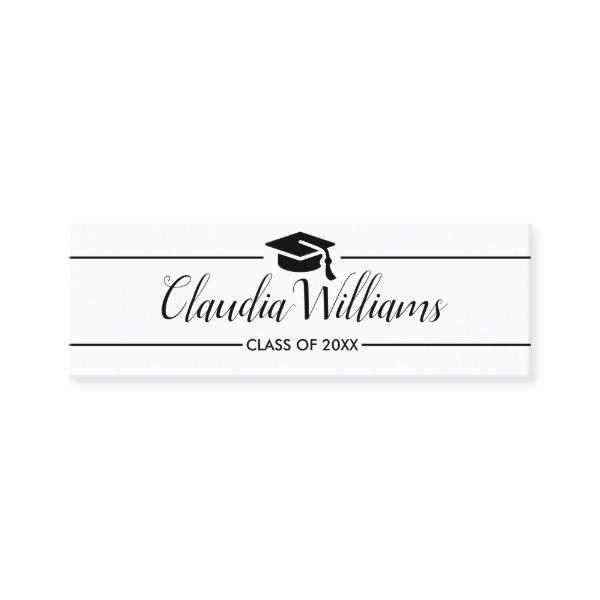 Graduation Name Card - Elegant Classic Insert Card