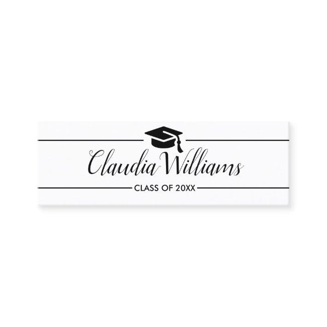 Graduation Name Card - Elegant Classic Insert Card