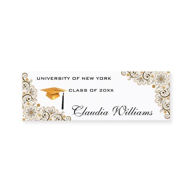 Graduation Name Card - Elegant Classic Insert Card