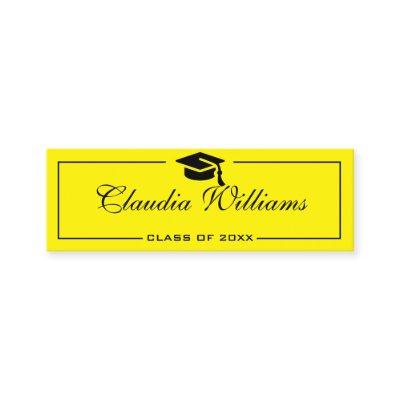 Graduation Name Card . Elegant Classic Insert Card