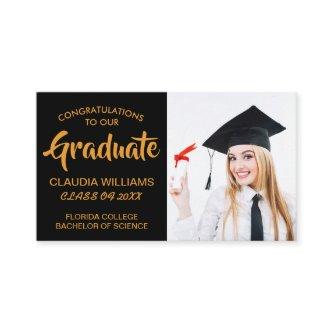 Graduation Name Card - Elegant Classic Insert Card