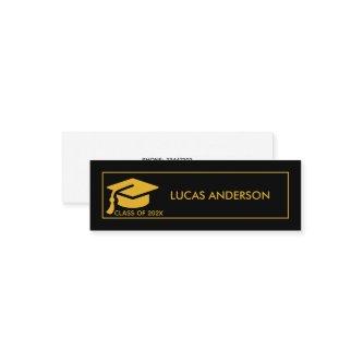 Graduation Name Card - Elegant Classic Insert Card