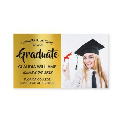 Graduation Name Card - Elegant Classic Insert Card