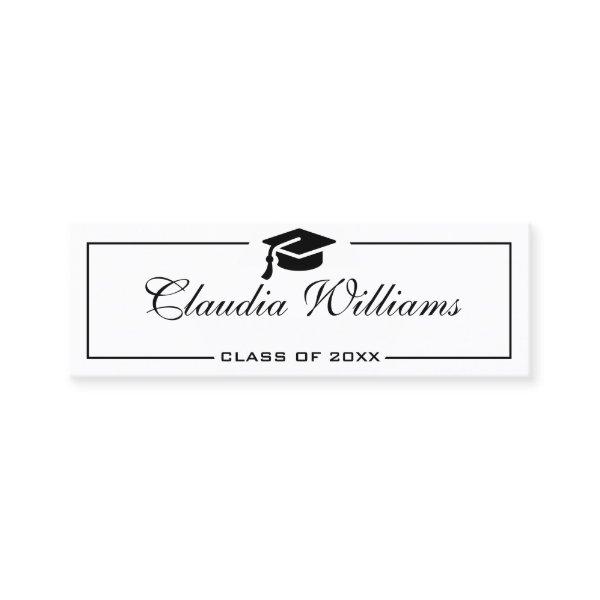 Graduation Name Card . Elegant Classic Insert Card