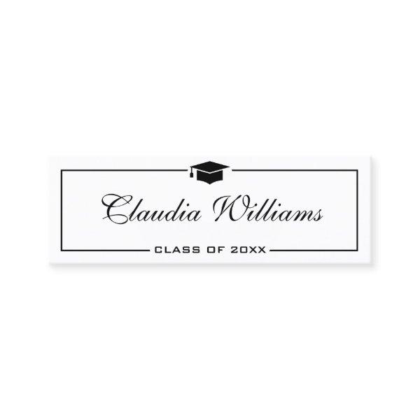 Graduation Name Card . Elegant Classic Insert Card