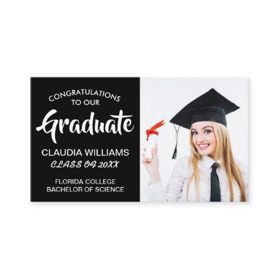 Graduation Name Card - Elegant Classic Insert Card