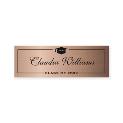 Graduation Name Card . Elegant Classic Insert Card