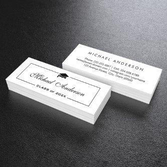 Graduation Name Card - Elegant Classic Insert Card