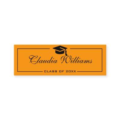 Graduation Name Card . Elegant Classic Insert Card
