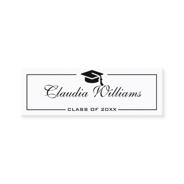 Graduation Name Card . Elegant Classic Insert Card