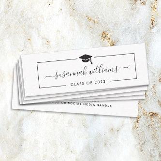 Graduation Name Card | Modern Script Insert Card