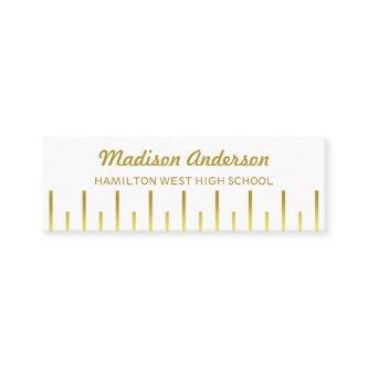 Graduation Name Card Senior Year Insert Deco Gold