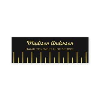 Graduation Name Card Senior Year Insert Gold Deco