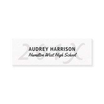 Graduation Name Card Senior Year Insert Gray Key 2