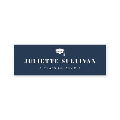 Graduation Name Card | Simple Type Insert Card