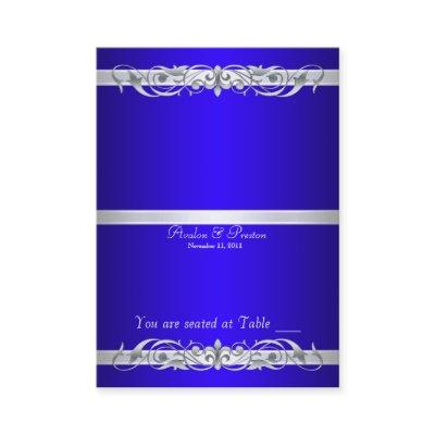 Grand Duchess Blue Folding Table Placecard