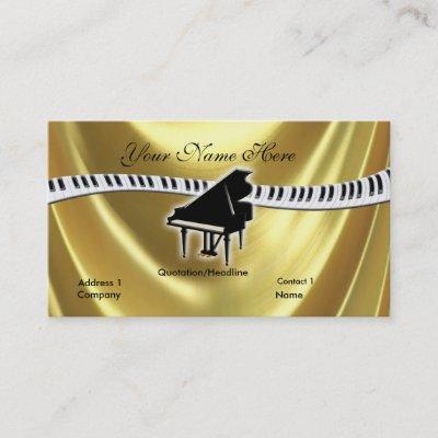 Grand Gold Piano and Keyboard