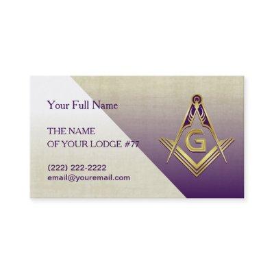 Grand Lodge Purple & Gold Masonic