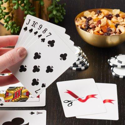 Grand Opening Celebration Scissors Cutting Ribbon  Poker Cards