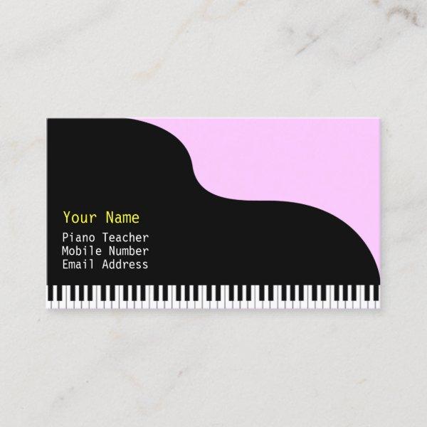 Grand Piano Pink Background