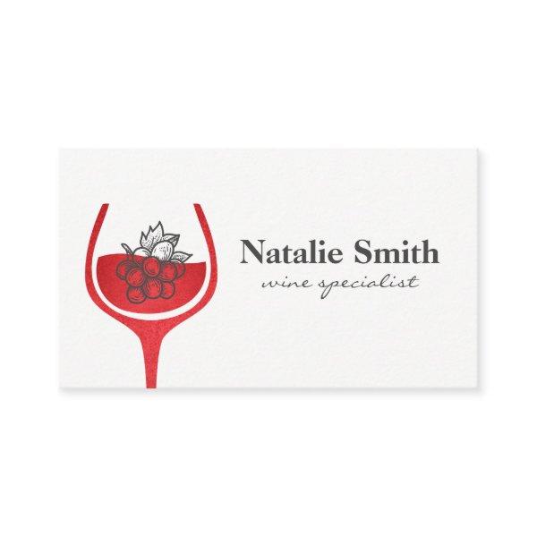 Grape Bunch | Red Wine Glass