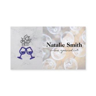 Grape Bunch | Red Wine Glass | Tasting