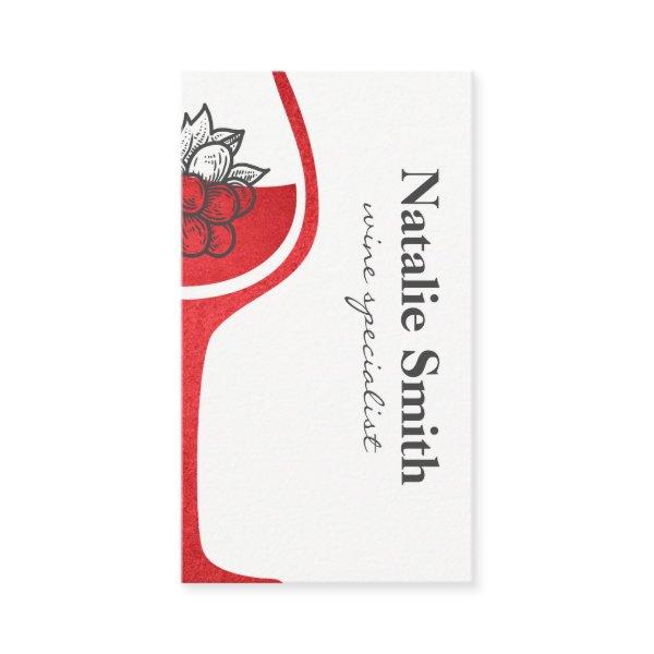 Grape Bunch | Red Wine Glass | Winery