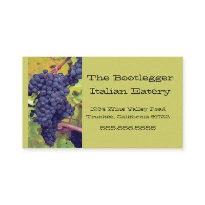 Grapes Italian Restaurant or Vinyard