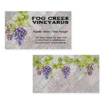Grapes on the Vine | Winery | Rustic Wood
