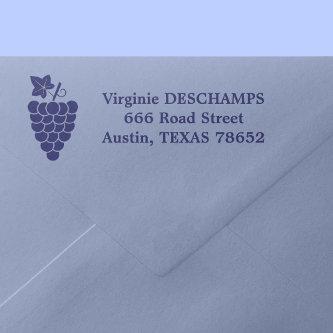 Grapes Return Address Self-inking Stamp