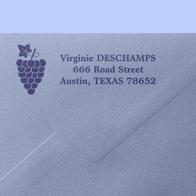 Grapes Return Address Self-inking Stamp