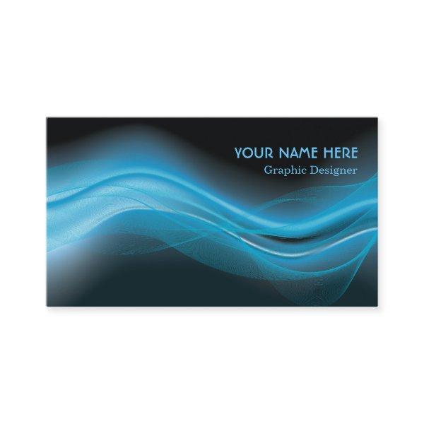 Graphic Designer  blue wave