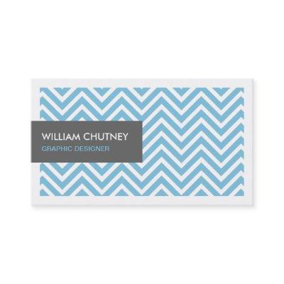 Graphic Designer - Light Blue Chevron Zigzag