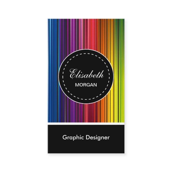 Graphic Designer - Modern Colorful Stripes