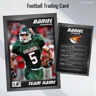 Graphite Football Trading Card, Gifts for Players Calling Card