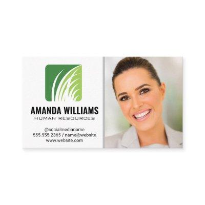 Grass Logo | Business Woman Smiling