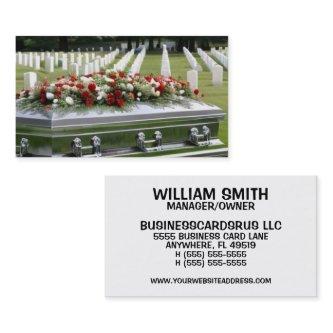 Graveside Service Silver Casket