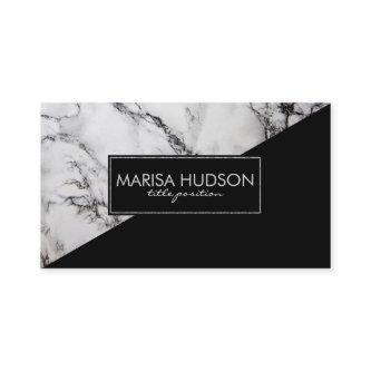 Gray And Black Marble And Black Triangle