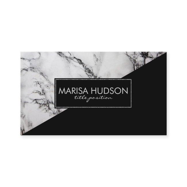 Gray And Black Marble And Black Triangle