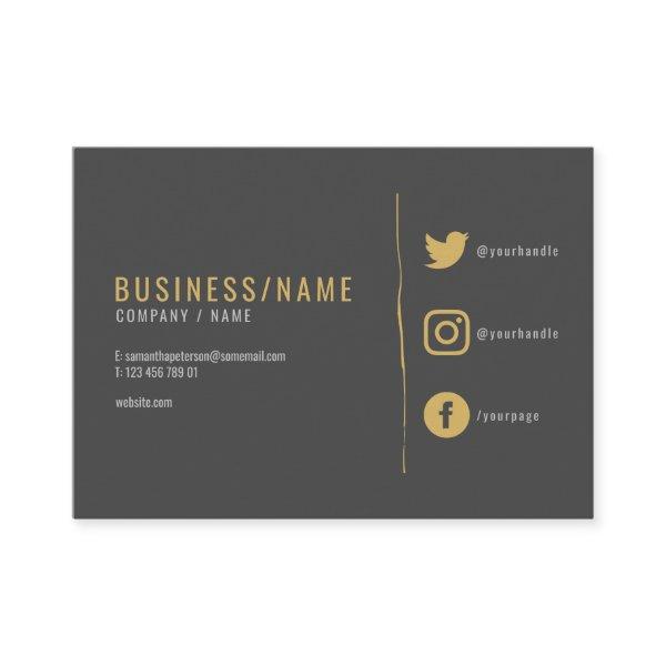 Gray and gold  social media . busines