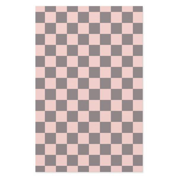Gray and Pink Checkerboard