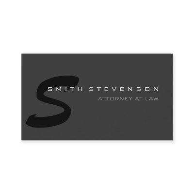 Gray Black Monogram Attorney at Law