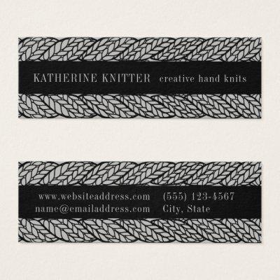 GRAY CABLE KNIT 3x1 Mini