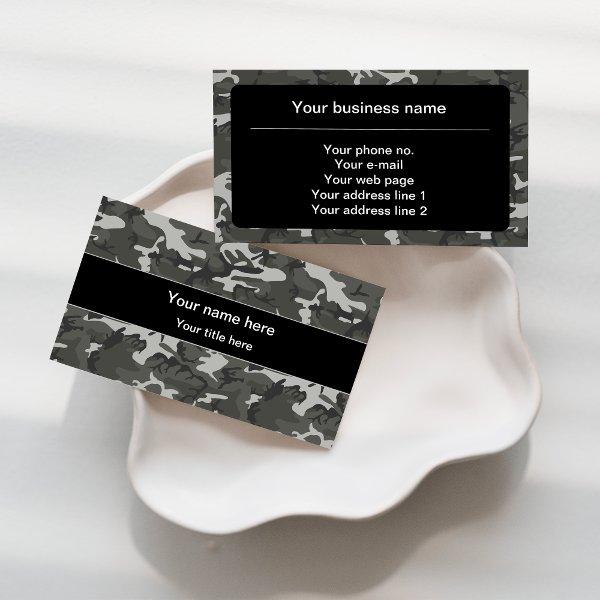 Gray Camouflage Pattern, Military Pattern, Army