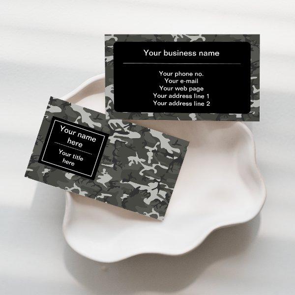 Gray Camouflage Pattern, Military Pattern, Army