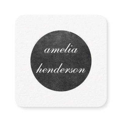 gray chic texture geometric square