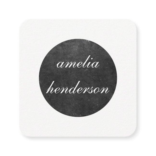 gray chic texture geometric square