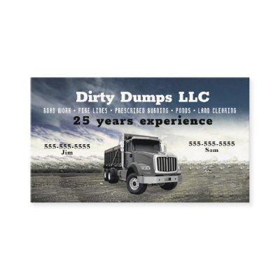 Gray Dump Truck